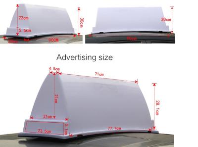 China 900cm Advertising Taxi Light Box LED 10W Taxi Roof Light for sale