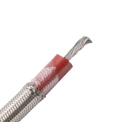 China Silicone Rubber Insulated External Shielded High Temperature Cable Solid Stranded for sale