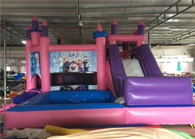 China 4 In 1 Inflatable Jumping Castle , Inflatable Jump House With Slide / Water Pool for sale