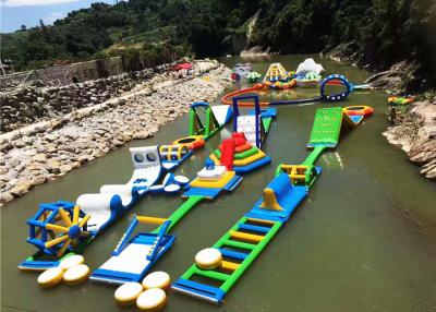 China PVC Inflatable Aqua Park With Obstacles Anti - UV Heat Resistance Material for sale