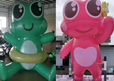 China Animal Model Frog Custom Advertising Inflatables With High Tear Strength for sale