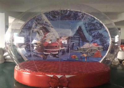 中国 ポリ塩化ビニールの屋外のクリスマスインフレータブルの雪の地球の巨大なクリスマスインフレータブル 販売のため