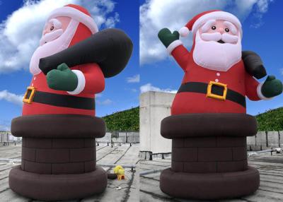 中国 大きい祝祭の抵抗力がある膨脹可能なクリスマスの装飾のドアの天候- 販売のため