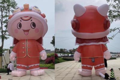 China Oxford Custom Advertising Inflatables Cartoon Character Balloon Air Inflatable Mascot for sale