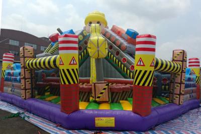China Corrediça combinado de salto inflável do leão-de-chácara da cidade grande do divertimento do campo de jogos do divertimento das crianças à venda
