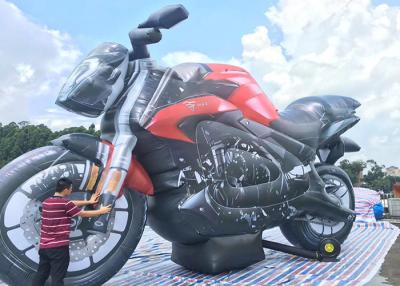 China PVC Custom Advertising Inflatables Motorbike Air Inflated Character Balloon for Decoration for sale