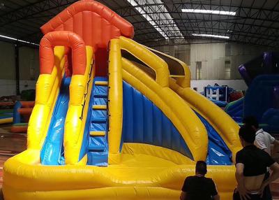 China Children Small Home Backyard Inflatable Water Slide With Pool 3 In 1 for sale