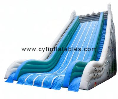 China 10x6x10mH 1000D Commercial Inflatable Water Slides Stitched Logo for sale