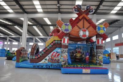 China Tema tribal los 8×5M Inflatable Dry Slide para el patio trasero en venta