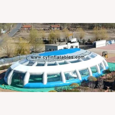 China 1000D 20×10m PVC Inflatable Party Tent For Amusement Park for sale
