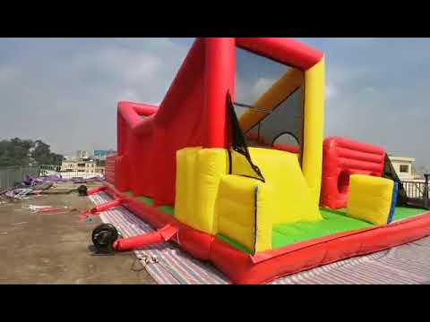 23×5M Inflatable Obstacle Courses Inflatable Slide  Inflatable Bounce