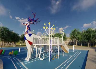 China Deer Theme Children'S Kids Outdoor Playground Equipment Climbing for sale
