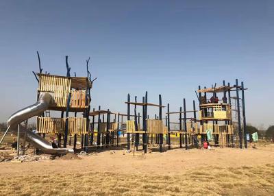 China Equipo al aire libre del juego del patio de los niños de Residental del parque de madera del sistema en venta