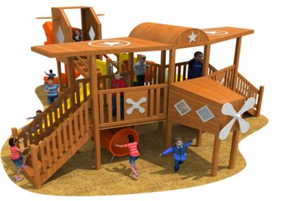 China Combined Wooden Playground Set for sale