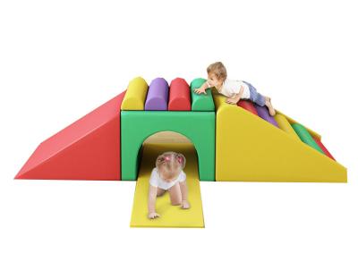 China Toddler Preschool Soft Play Playground Equipment Slide Steps Climbing for sale