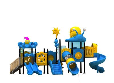 China Entertainment Park Outdoor Playground Plastic Slide Preschool Play Structures for sale