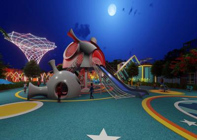 China Equipo al aire libre grande al aire libre del juego del área del juego de los niños del tema del espacio en venta