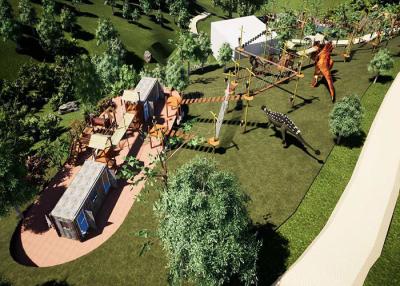 China Dinosaur Theme Outdoor Adventure Playground for Children and Adults for sale