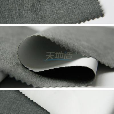 China Grey Meta Aramid Fiber Cloth With PTFE 150gsm For Fire Fighting Clothing Lining for sale
