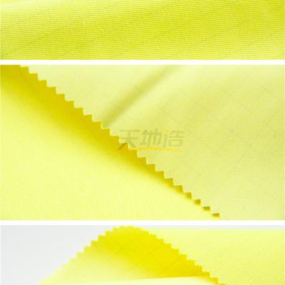 China 280gsm tela Modacrylic Fluorescrnt Ne24/2 amarillo En11612 en venta