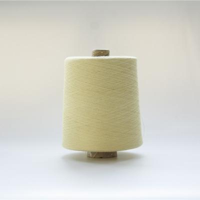 China FR Para Aramid Sewing Thread Yarn Raw Yellow Ne30/2 For Fabric Weaving for sale