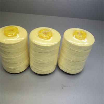 China Hilo de coser de 90 TEX Para Aramid Raw Yellow para coser Ne20/3 en venta