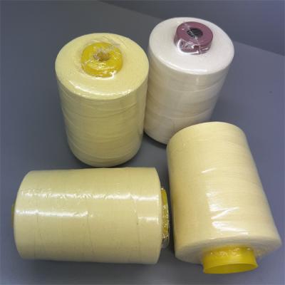 中国 60TEX Ne30/3パラグラフAramidの縫うことは高力の未加工黄色に通す 販売のため