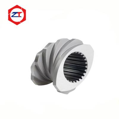 China Bimetallic Twin Screw Extruder Building Block Parts Screw Element Animal Feed Extruder for sale