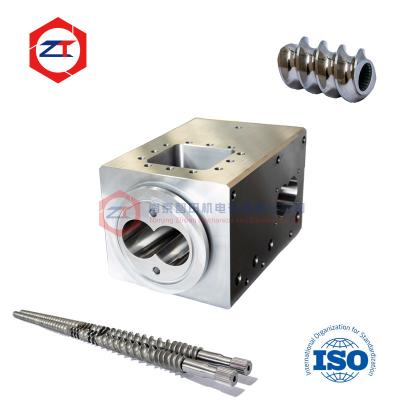 China Parafusos e barris de extrusora de conexão de braçadeira de 80 mm para máquina de produção de tubos ZE Berstorff à venda