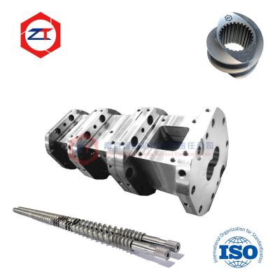 China Parallel Twin Screw Barrel 40mm Extruder Screws And Barrels With Surface Nitriding Treatment for sale