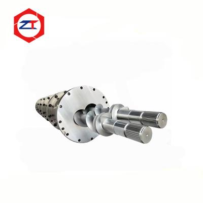 China 128mm 45#+Cr26 Liner Round Twin Screw Extruder Food Snacks Machine Spare Parts High Wear-resistant Extruder For Pet Food for sale