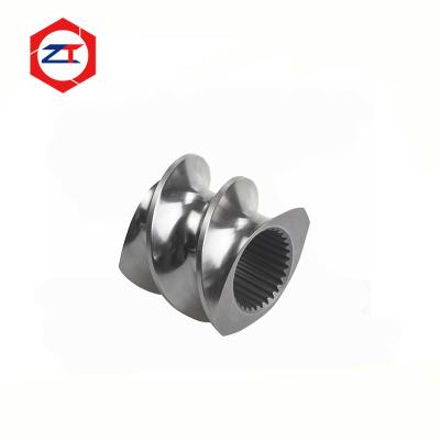 China Mirror Surface Extruder Screw Elements PM-HIP Material High Hardenability Twin Screw Extruder Tse Series Screw Element for sale
