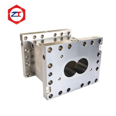 China Parallel Co Rotating Twin Screw Extruder Parts Bimetallic Twin Screw Cylinder Center Distance 58.5mm For ZSK Machine for sale