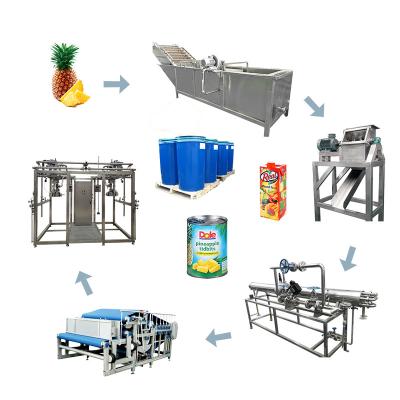 China SS304 Automatic Concentrated Pineapple Juice Production Line 15T/Day for sale