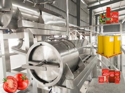China Stainless Steel 304 Material Tomato Paste Sauce Concentrate Processing Line Water Saving for sale