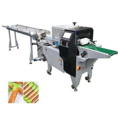 China Automatic Mango Dried Pillow Packaging Machine Bread Cake Flow Pack Machine for sale