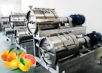中国 SS304ターンキー柑橘類の加工ライン自動オレンジ ジュースのプロセス用機器10T/H 販売のため