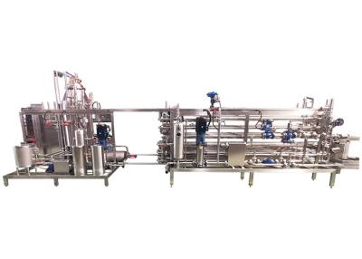 China Milk Juice Pasteurizing UHT Sterilizer Machine / Uht Milk Processing Plant for sale