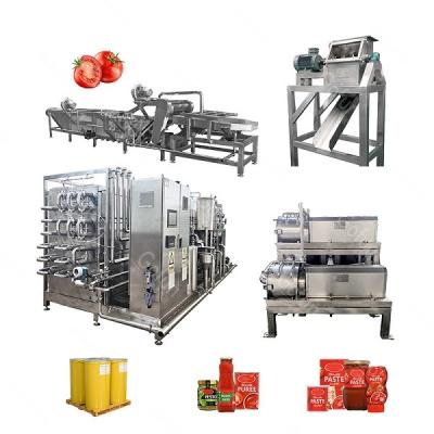 China 380V Tomato Paste Sauce Concentrate Processing Line Stainless Steel 304 Material for sale