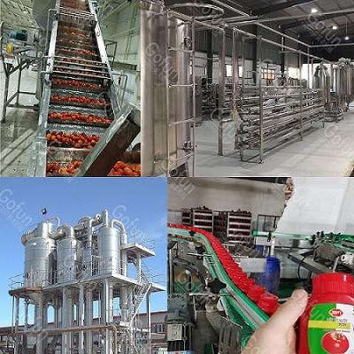 China 304SUS Tomato Processing Line 600T/D Tomato Paste Production Line for sale