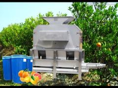 Automatic citrus cutting and juice extracting line