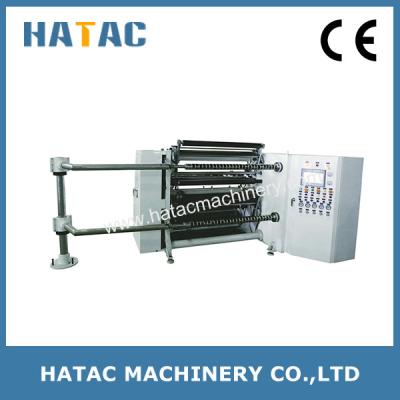 China Polyster Film Slitting and Rewinding Machine,Infusion Bag Slitter and Rewinder Machine,Aluminum Foil Slitter Rewinder for sale