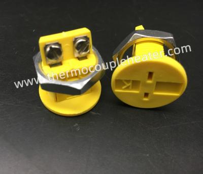 China Round Panel Mount Socket Mini Female Embedded Connector For K Thermocouple for sale