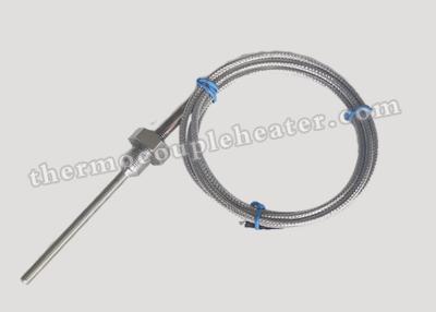 China Spring Loaded Type K / J Mineral Insulated Thermocouple RTD Temperature Sensor for sale
