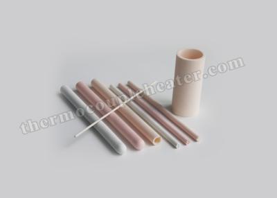China High Temperature High Alumina Ceramic Thermocouple Protection Tube for sale