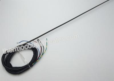 China Hot Runner Cable Heater With J Type Thermocouple And Black Silicone Cable for sale