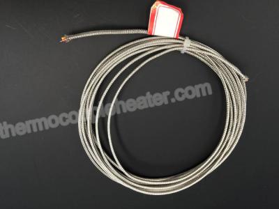 China Mecanografíe a K el cable compensador de la fibra de vidrio del termopar plano del aislamiento con el cobre niquelado trenzado en venta