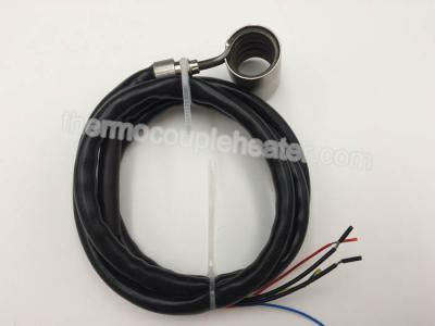 China Moistureproof Stainless Steel Heating Coil With Black Silicone Cable Sleeve for sale