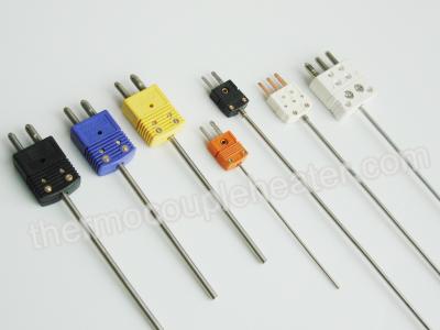 China High Temperature Thermocouple RTD With 1000 Meter Wire / Mini Connector for sale