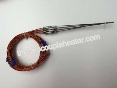 China High Performance Type J Thermocouple RTD For Measuring Temperature , 24GA Kapton Leads for sale